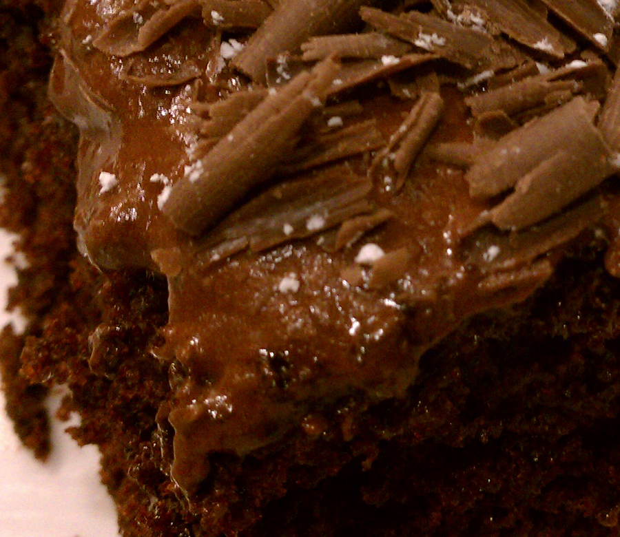 Homemade chocolate frosting from Chocolate Cake Recipe